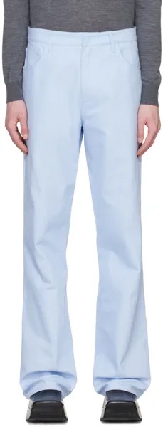 Синие джинсы для спецодежды Raf Simons