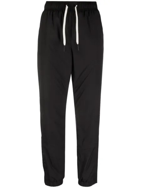 Moncler Grenoble спортивные брюки с кулиской и логотипом, черный