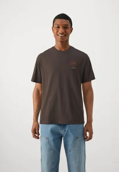 Футболка с принтом Jorbotanical Crew Neck Unisex Jack & Jones, коричневый
