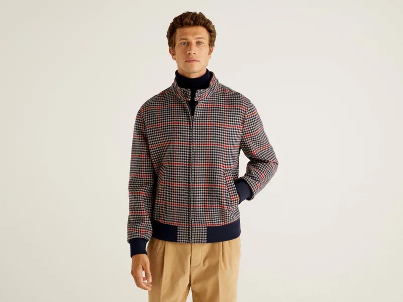 Бомбер мужской United Colors of Benetton 21A_24U053H58 разноцветный XL