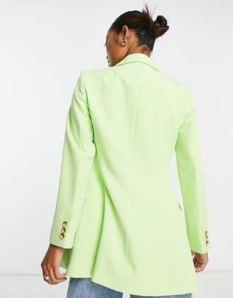 Удлиненный приталенный пиджак с талией Miss Selfridge Petite