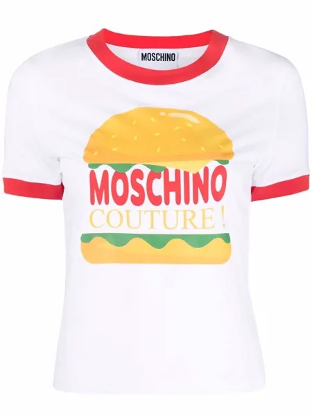 Moschino футболка с графичным принтом
