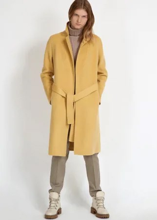 Пальто прямого силуэта на запах с поясом VASSA&Co