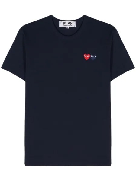 Comme Des Garçons Play футболка с нашивкой, синий