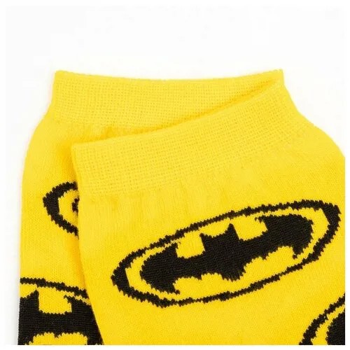 Носки «Batman», цвет жёлтый/чёрный, размер 27