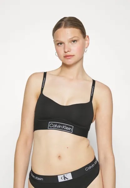 Бюстгальтер-футболка на подкладке Calvin Klein Underwear, черный