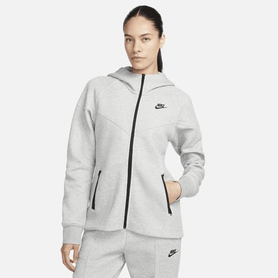 Худи Nike Sportswear Tech Fleece Windrunner, цвет Dark Grey Heather/Black