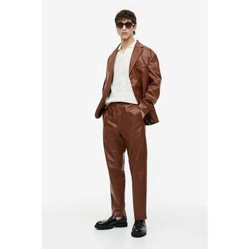 Брюки H&M, размер 58, коричневый