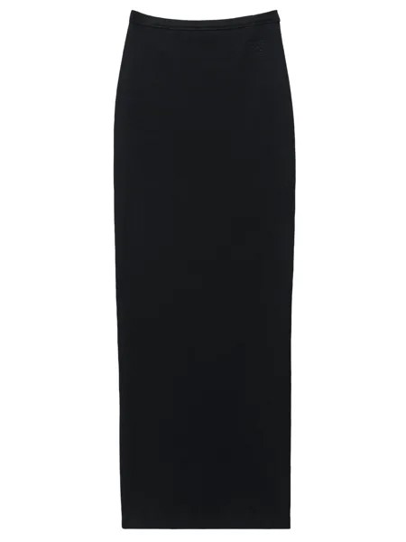 Юбка Alexander Wang Logo maxi, черный