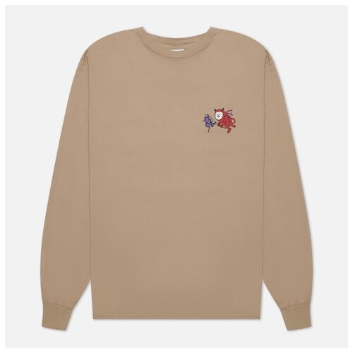 Мужской лонгслив Ripndip Fireworld бежевый , Размер S