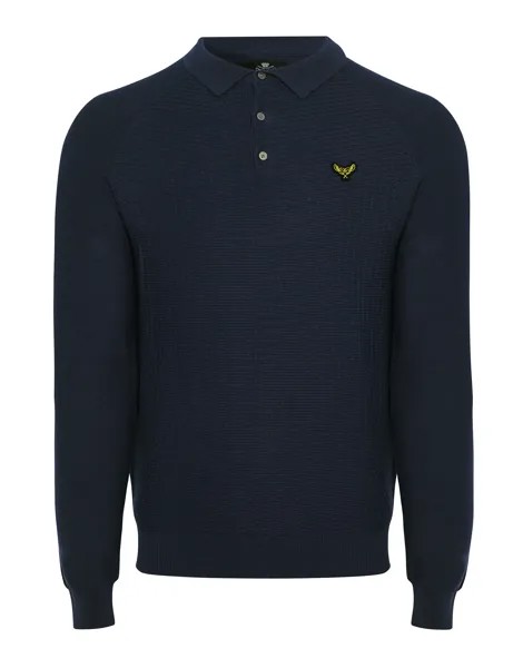 Поло Threadbare Langarm Polo Thorton, синий
