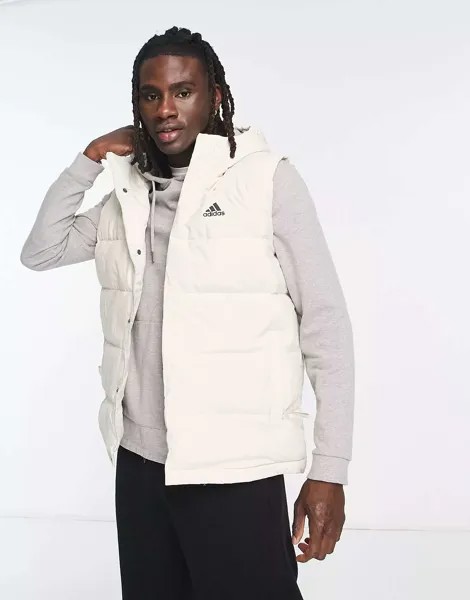 Белый пуховик adidas Outdoor Helionic adidas performance