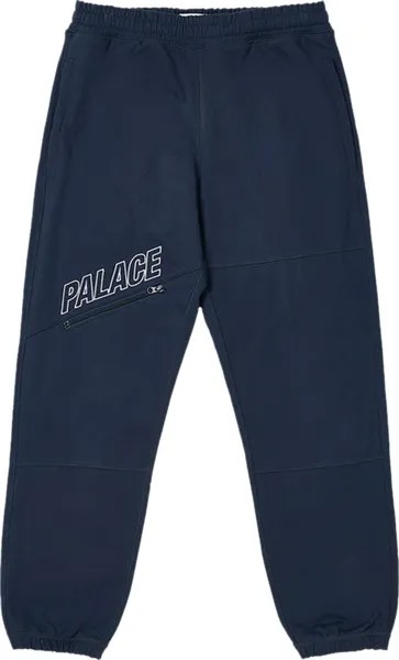 Джоггеры Palace Slant Zip Joggers 'Blue', синий