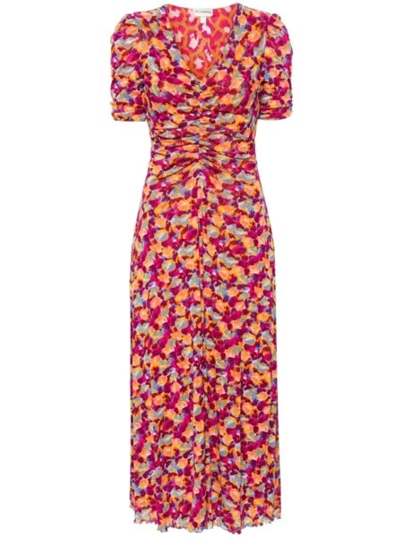 Двустороннее платье миди Koren DVF Diane von Furstenberg, розовый
