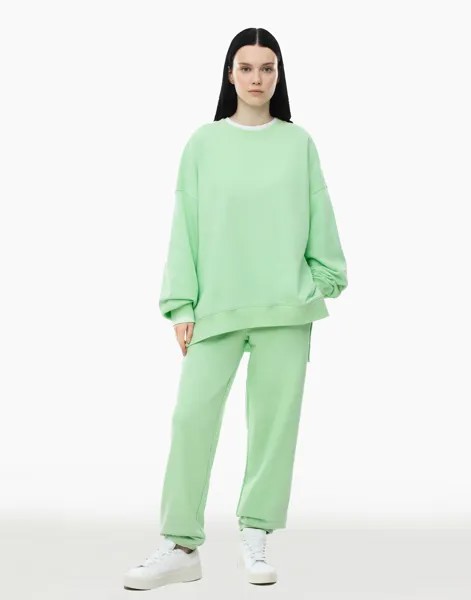 Спортивные брюки женские Gloria Jeans GAC019853 зеленые XL/170