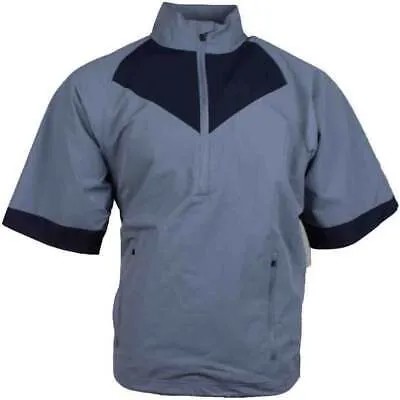 Page - Tuttle Colorblock Короткий рукав Ветровка HalfZip Pullover Mens Grey Cas