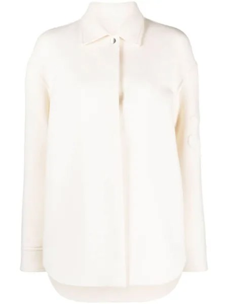 Jil Sander шерстяная куртка с классическим воротником, нейтральный цвет
