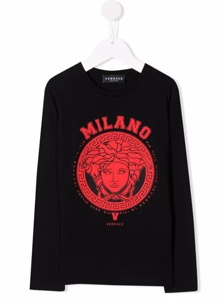 Versace Kids толстовка с принтом Medusa