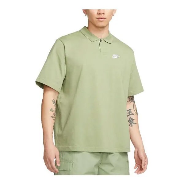 Футболка Nike Club Polo Matchup T-Shirt 'Green', зеленый