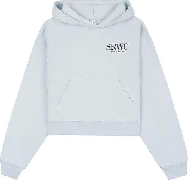 Худи Sporty & Rich Upper East Side Cropped 'Baby Blue/Navy', синий