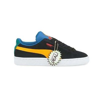Puma Garfield X Suede Lace Up Youth Boys Black, Orange Кроссовки Повседневная обувь 38