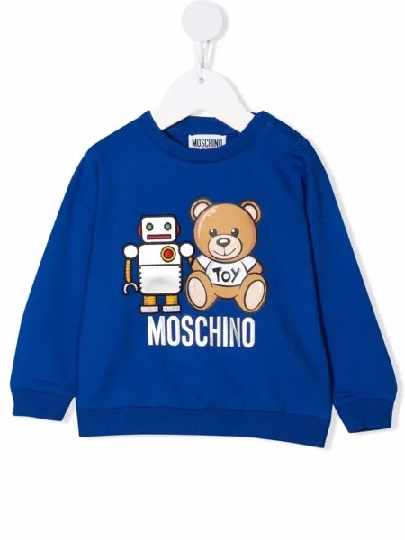 Moschino Kids толстовка с логотипом