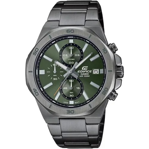 Наручные часы CASIO Edifice EFV-640DC-3A, зеленый, черный