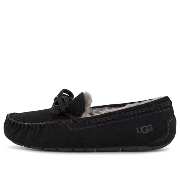 Тапочки дакота блестящий бант Ugg, черный