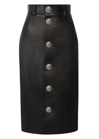 Кожаная юбка Balenciaga
