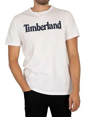 Мужская футболка с линейным узором Timberland Kennebec, белая