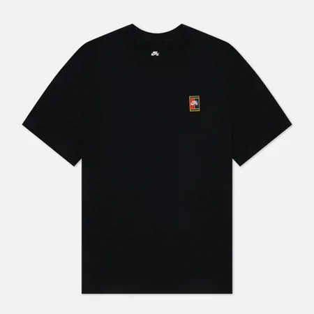 Мужская футболка Nike SB Header, цвет чёрный, размер S
