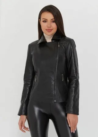 Кожаная куртка женская SARTORI DODICI 203 черная 48 EU