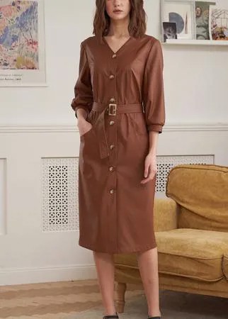 Платье Fantazia Mod-3910 В цвете: Коричневый; Размеры: 50,52,48,54