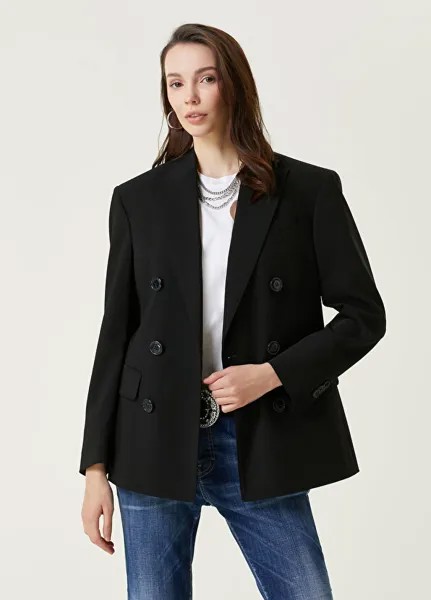 Черный двубортный пиджак Dsquared2