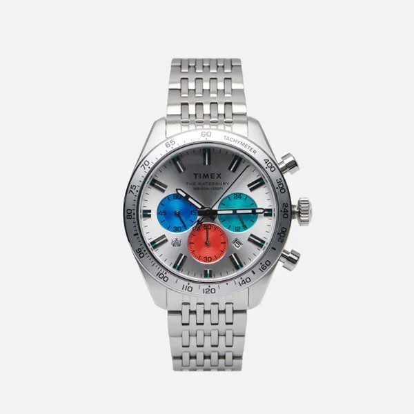 Наручные часы Timex Waterbury Chronograph серебряный, Размер ONE SIZE