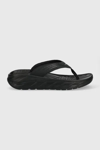 Шлепанцы Ora Recovery Flip Hoka, черный