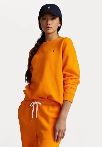 Толстовка Arctic Long Sleeve Polo Ralph Lauren, цвет solar orange