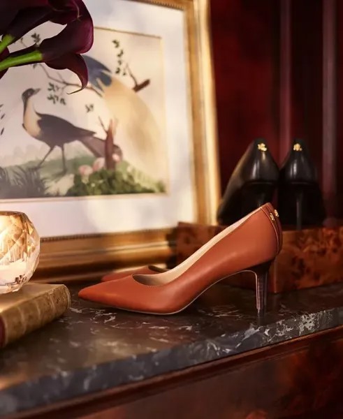 Женские туфли-лодочки Lanette с острым носком Lauren Ralph Lauren, бежевый