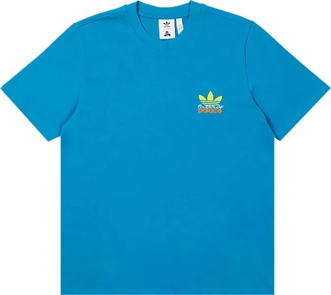 Футболка Palace x adidas Nature Tee 'Mystery Petrol', синий