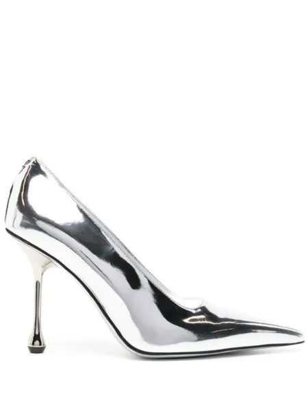 Jimmy Choo лакированные туфли Ixia 95, серебристый