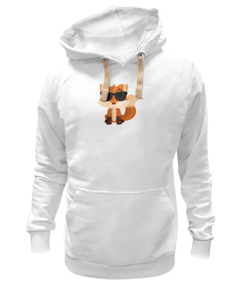 Худи Printio Лисичка белое 2XL