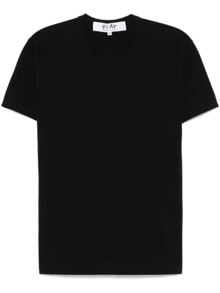 Comme Des Garçons Play футболка с нашивкой, черный