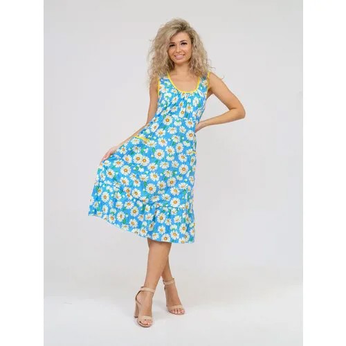 Сарафан BUY-TEX.RU, размер 50, голубой