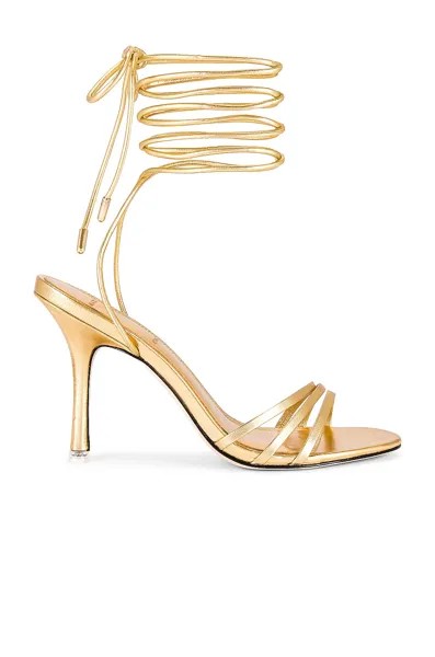 Сандалии BLACK SUEDE STUDIO Leandra Heeled, цвет Gold Metallic