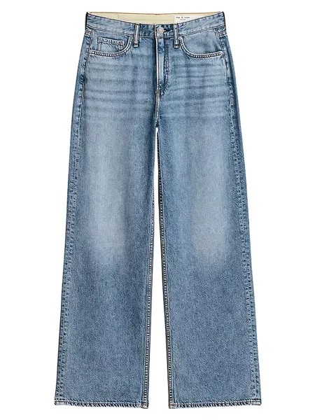 Полулегкие широкие джинсы Logan Rag & Bone, цвет audrey