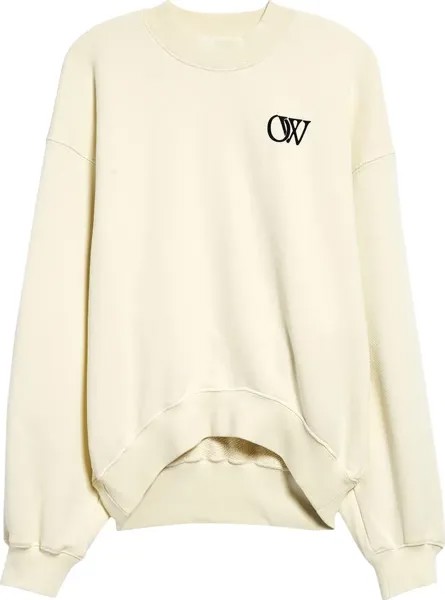 Свитшот Off-White Flock Over, бежевый