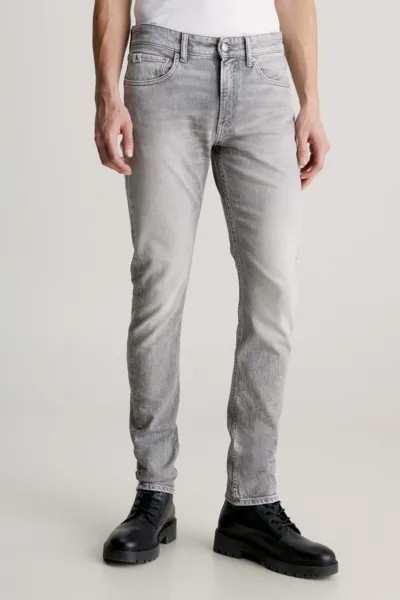 Узкие зауженные джинсы Calvin Klein Jeans, серый