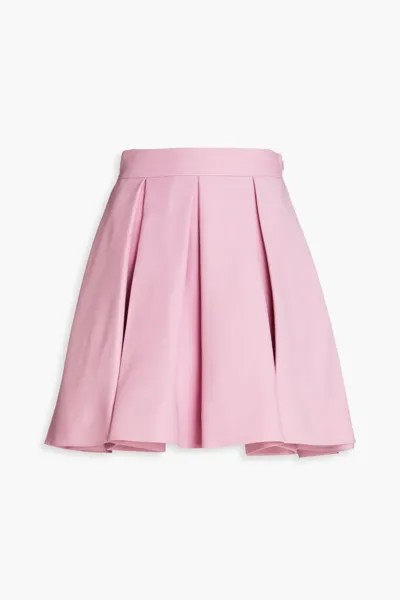 Плиссированная мини-юбка из смеси шерсти и шелка Valentino Garavani, цвет Bubblegum