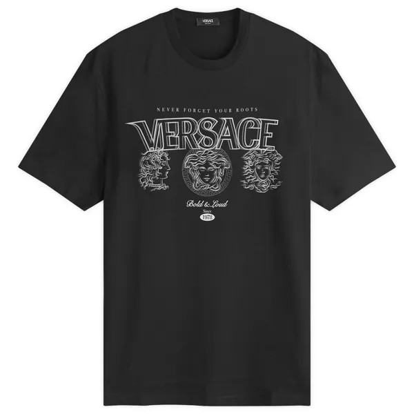 Футболка Versace Medusa Logo T Shirt, цвет Black Print