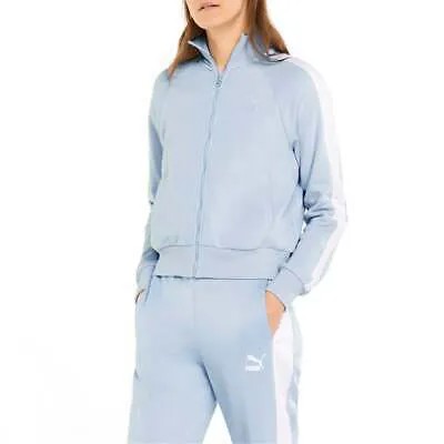 Puma Iconic T7 Full Zip Jacket Plus Женские синие пальто Куртки Верхняя одежда 531853-3